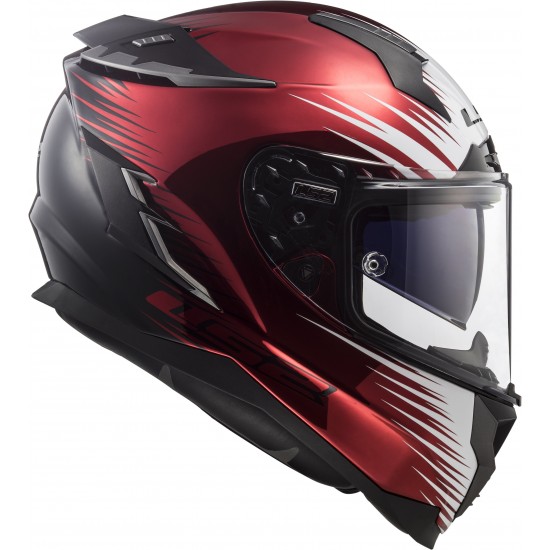 CAPACETE LS2 FF327 CHALLENGER MAGIC WINEBERRY/ PRETO